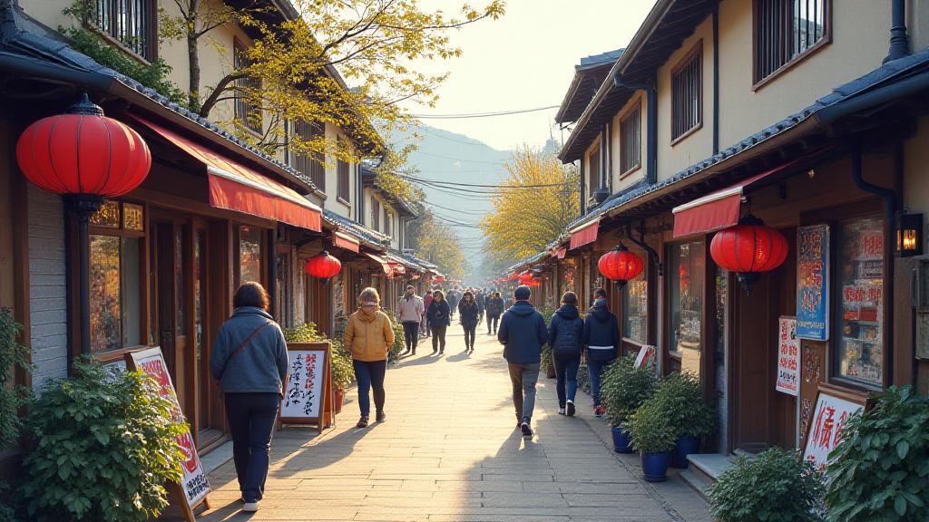 根津観音通り商店街の風景